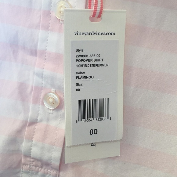 Vineyard Vines Highfield Stripe Poplin Popover - Picture 2 of 6